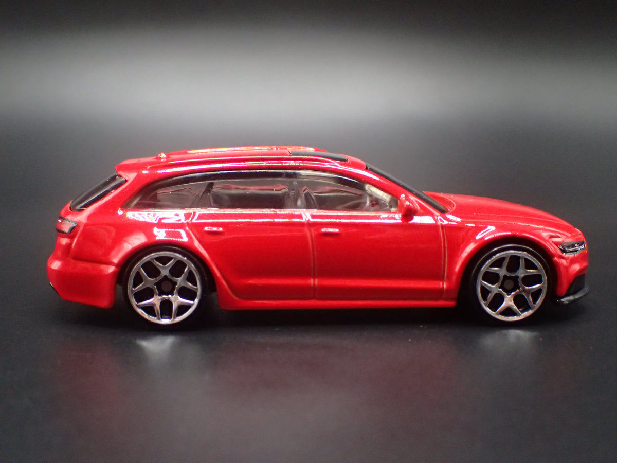 2013-2018 AUDI AVANT RS6 STATION WAGON RED 1/64 SCALE DIORAMA DIECAST MODEL CAR