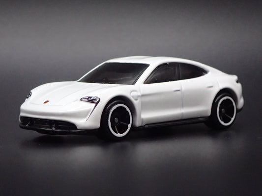 2019-2025 PORSCHE TAYCAN TURBO S WHITE 1:64 SCALE COLLECTIBLE DIECAST MODEL CAR