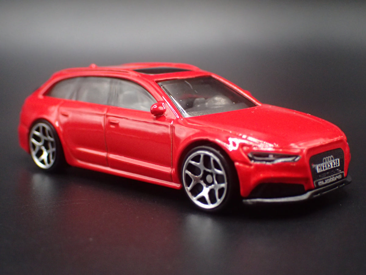 2013-2018 AUDI AVANT RS6 STATION WAGON RED 1/64 SCALE DIORAMA DIECAST MODEL CAR