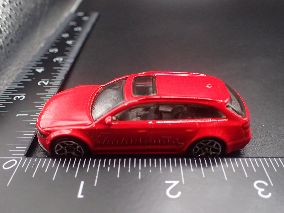 2013-2018 AUDI AVANT RS6 STATION WAGON RED 1/64 SCALE DIORAMA DIECAST MODEL CAR