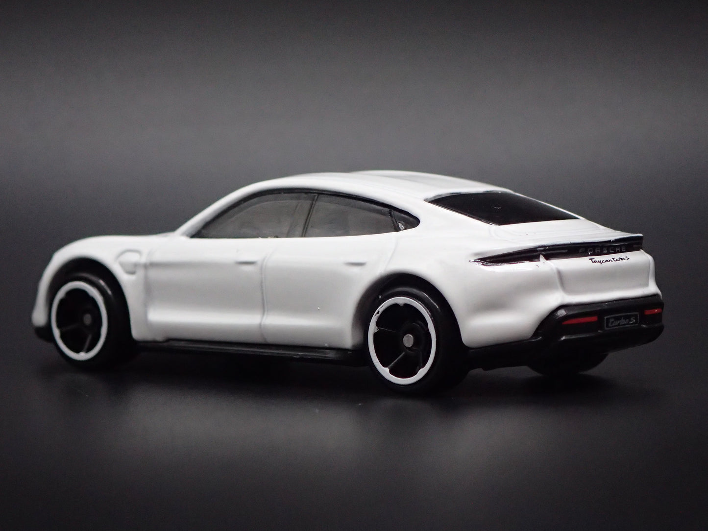 2019-2025 PORSCHE TAYCAN TURBO S WHITE 1:64 SCALE COLLECTIBLE DIECAST MODEL CAR
