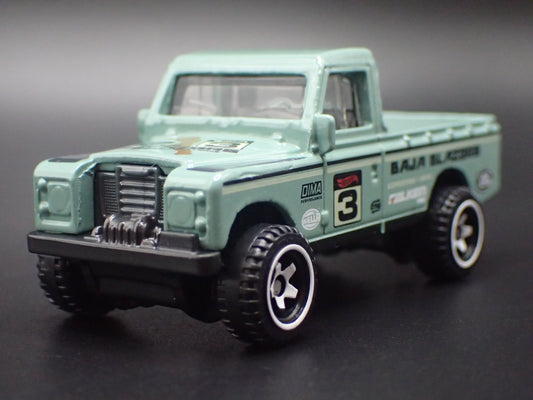 1971-1985 LAND ROVER SERIES III 3 PICKUP TRUCK GREEN 1/64 SCALE DIECAST MODEL CAR-Burning Rubber Toy Company