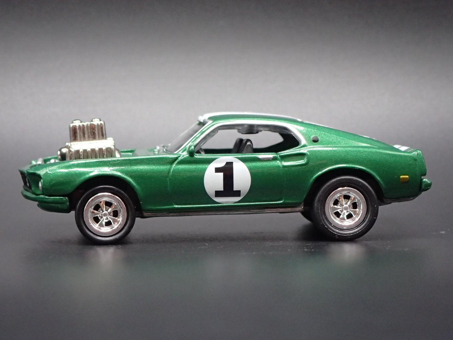 1976 FORD MUSTANG II COBRA ll GREEN 1:64 SCALE COLLECTIBLE DIECAST MODEL CAR
