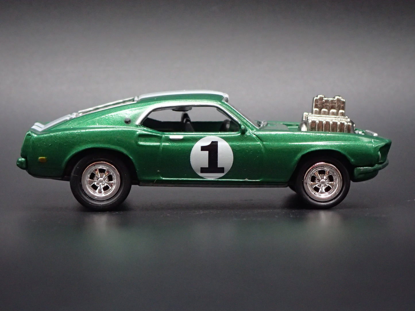 1976 FORD MUSTANG II COBRA ll GREEN 1:64 SCALE COLLECTIBLE DIECAST MODEL CAR