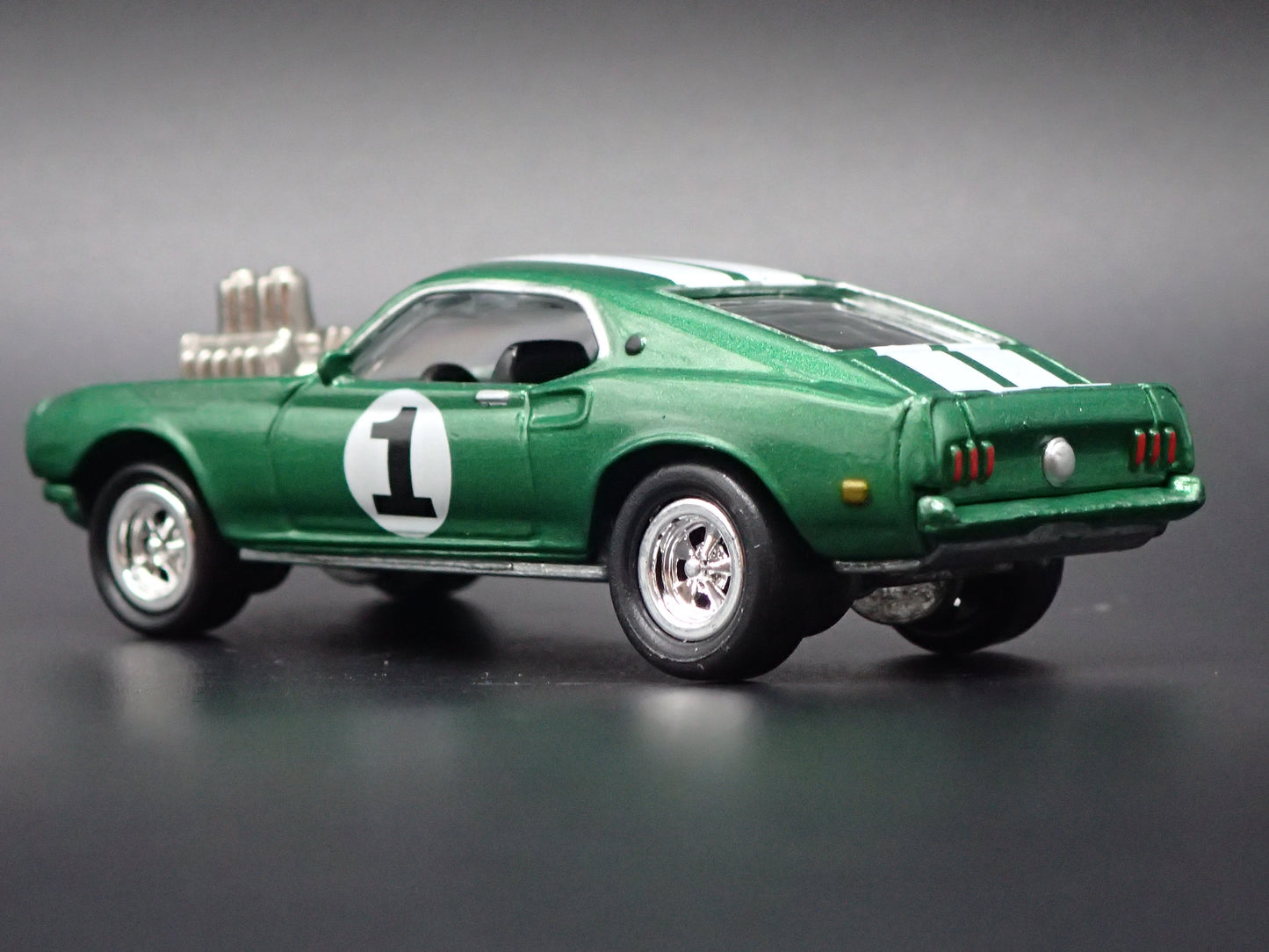 1976 FORD MUSTANG II COBRA ll GREEN 1:64 SCALE COLLECTIBLE DIECAST MODEL CAR