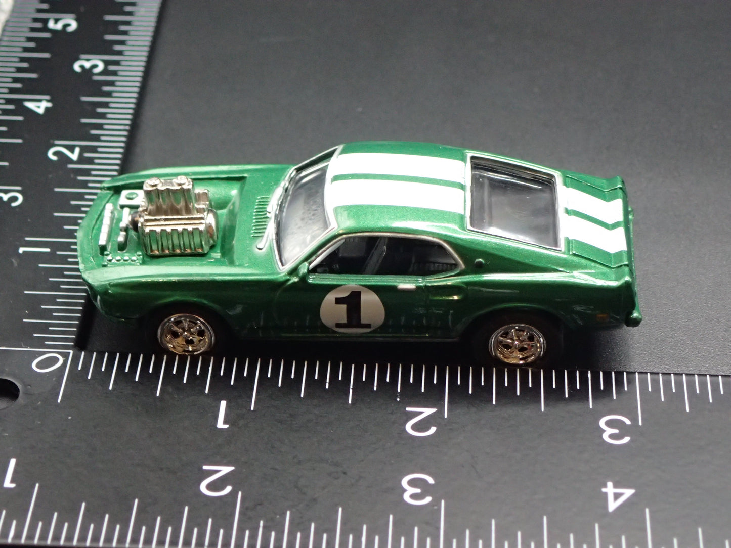 1976 FORD MUSTANG II COBRA ll GREEN 1:64 SCALE COLLECTIBLE DIECAST MODEL CAR