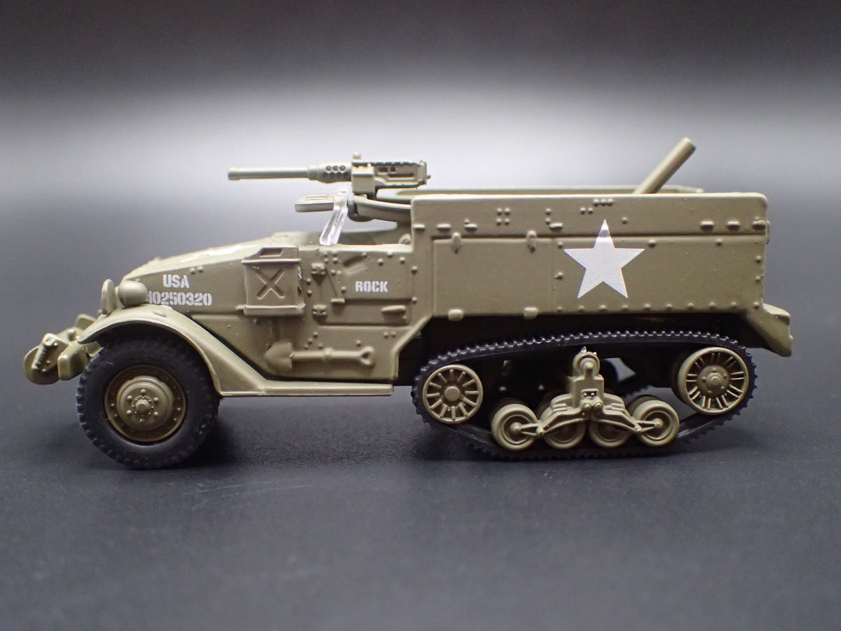 WWII M16 HALF-TRACK ARMY MILITARY RARE 1:87 SCALE COLLECTIBLE DIECAST MODEL