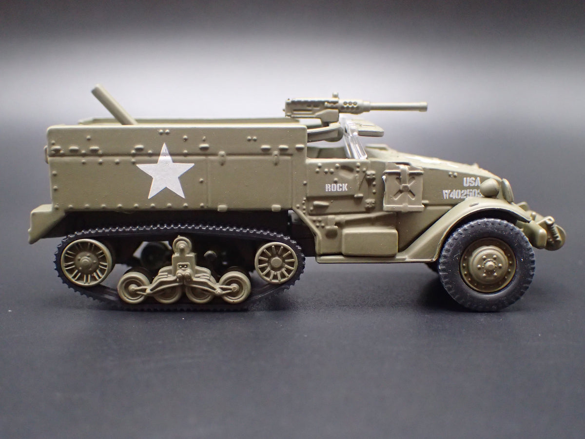 WWII M16 HALF-TRACK ARMY MILITARY RARE 1:87 SCALE COLLECTIBLE DIECAST MODEL