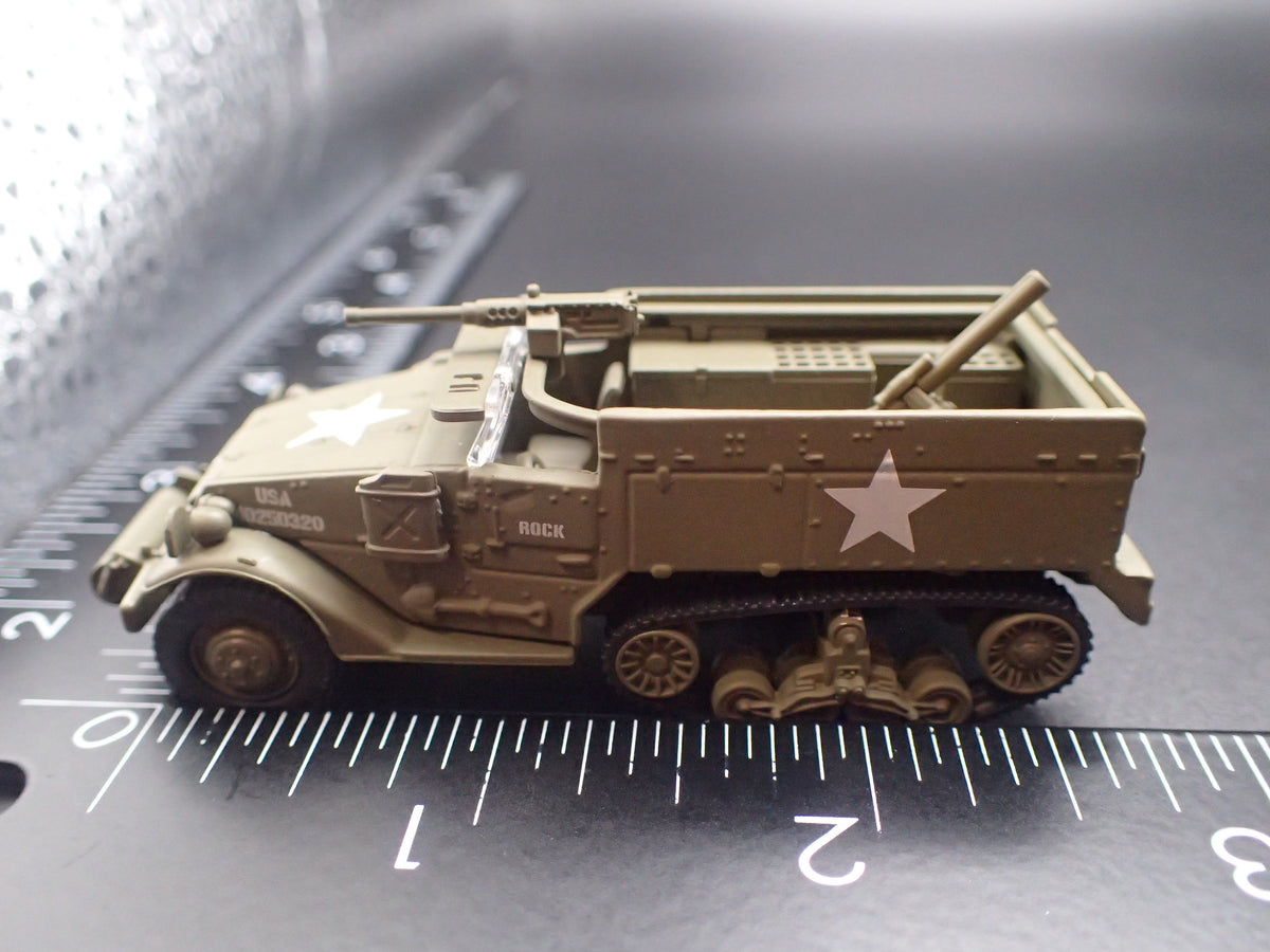 WWII M16 HALF-TRACK ARMY MILITARY RARE 1:87 SCALE COLLECTIBLE DIECAST MODEL