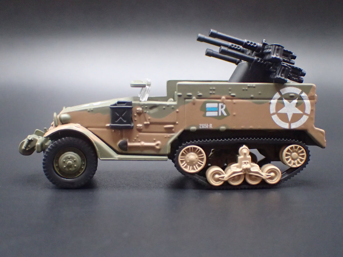 WWII M16 HALF-TRACK ARMY MILITARY RARE 1:87 SCALE COLLECTIBLE DIECAST MODEL