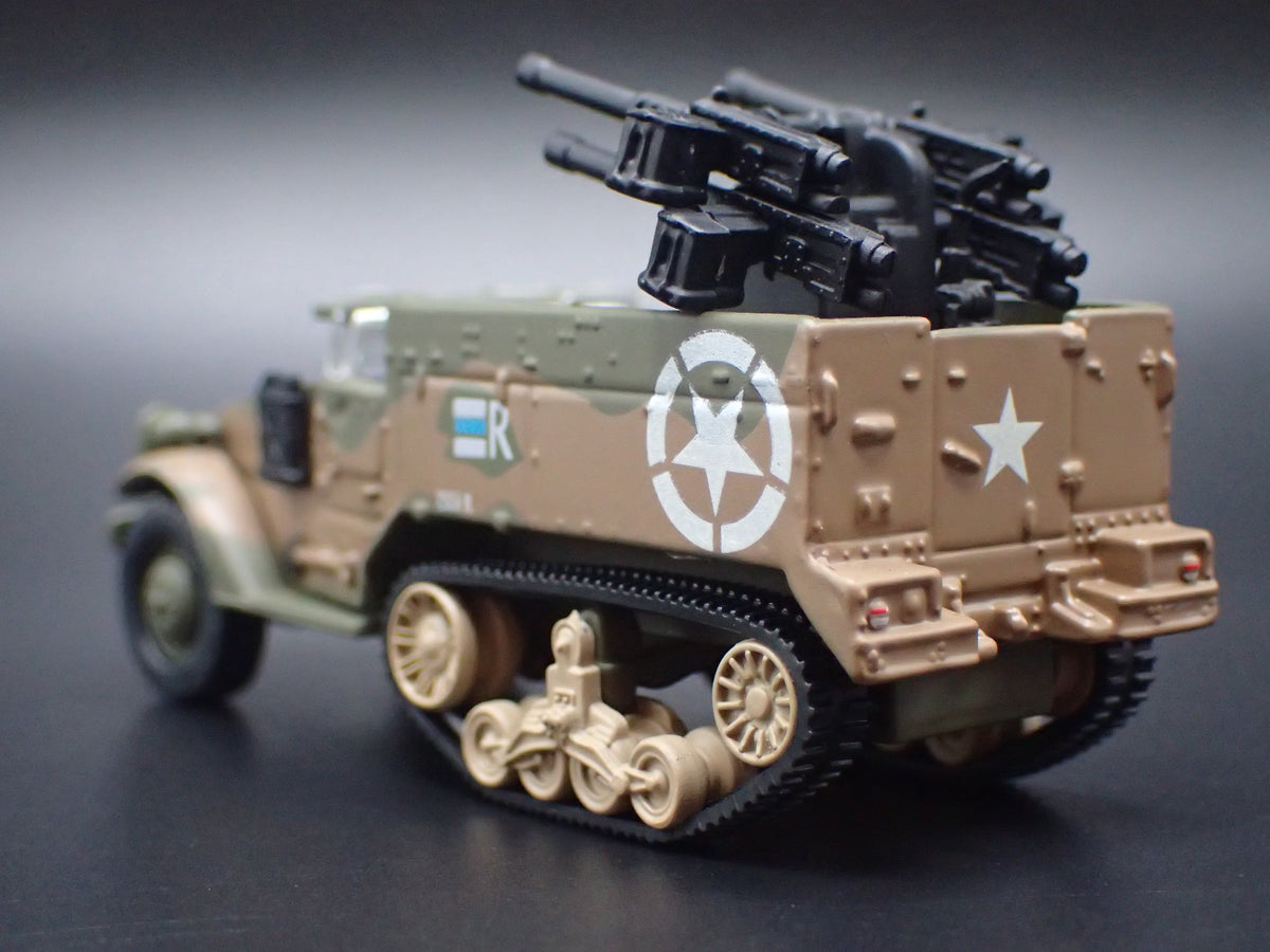 WWII M16 HALF-TRACK ARMY MILITARY RARE 1:87 SCALE COLLECTIBLE DIECAST MODEL