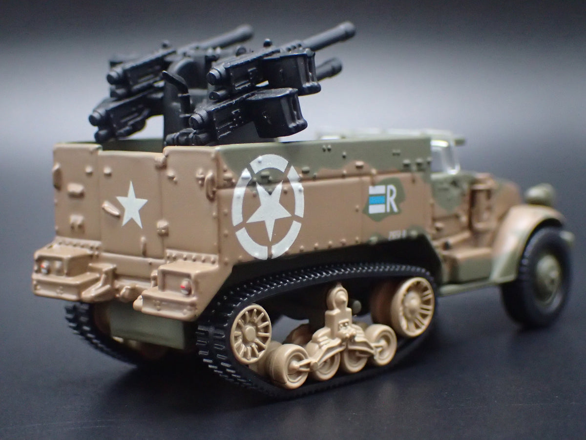 WWII M16 HALF-TRACK ARMY MILITARY RARE 1:87 SCALE COLLECTIBLE DIECAST MODEL