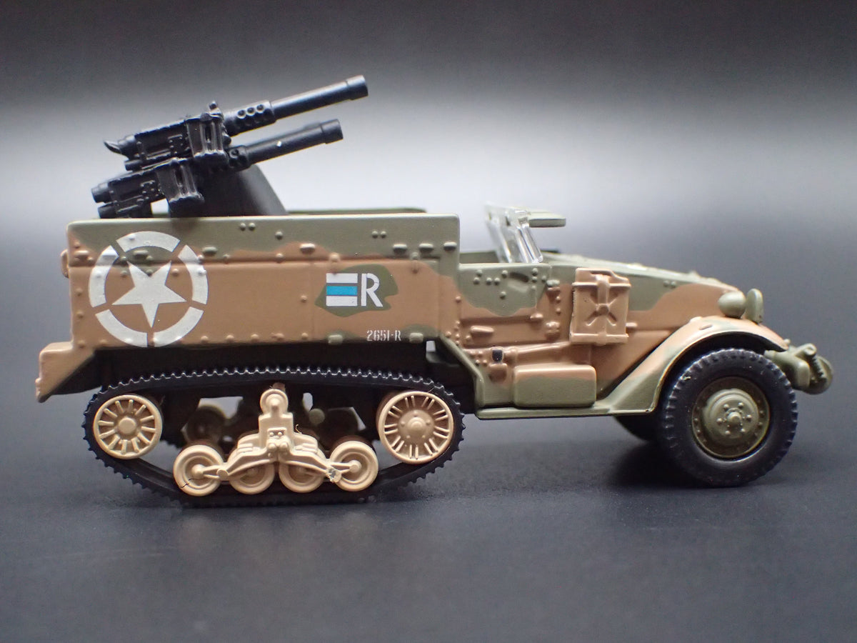 WWII M16 HALF-TRACK ARMY MILITARY RARE 1:87 SCALE COLLECTIBLE DIECAST MODEL