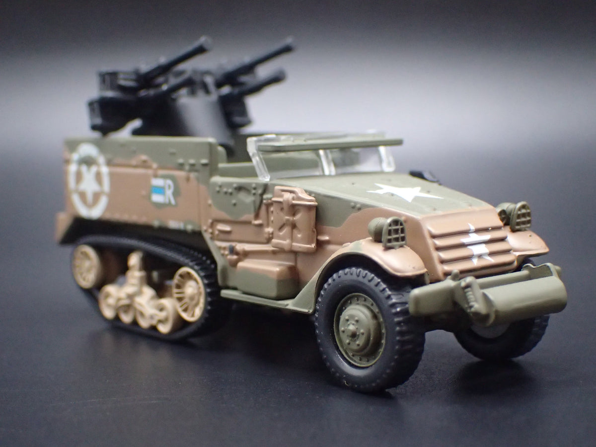 WWII M16 HALF-TRACK ARMY MILITARY RARE 1:87 SCALE COLLECTIBLE DIECAST MODEL