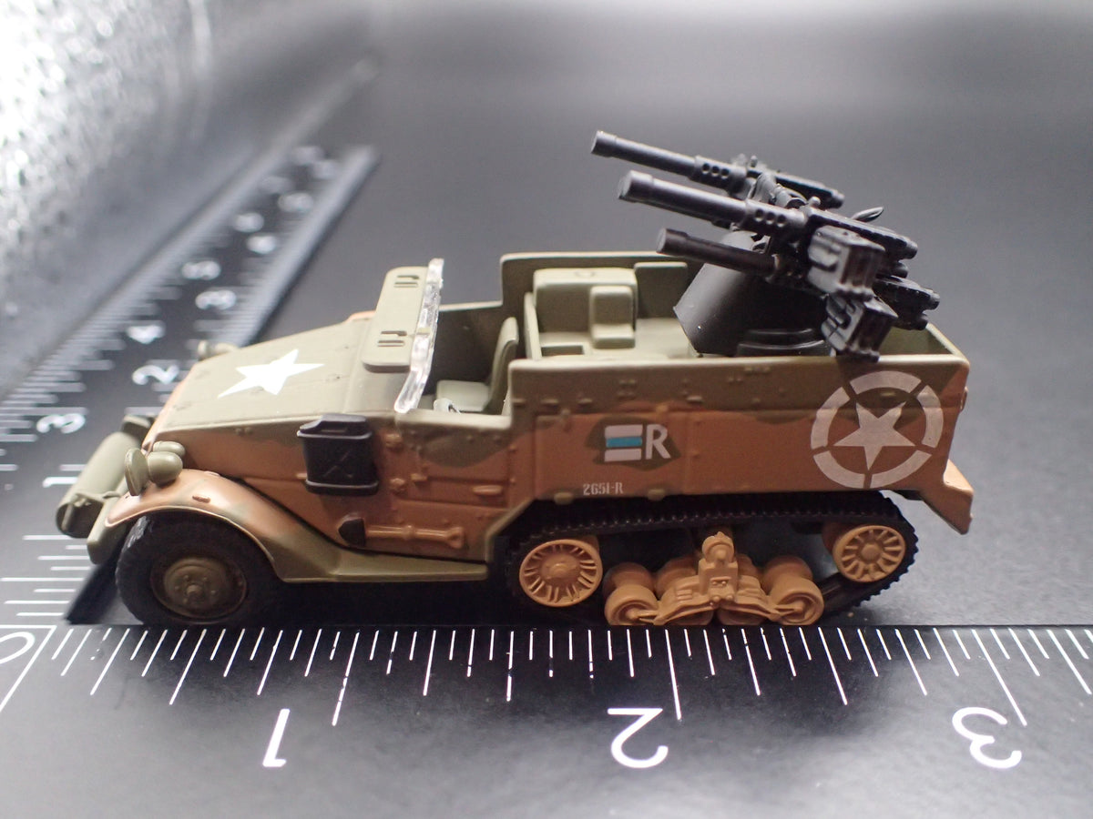 WWII M16 HALF-TRACK ARMY MILITARY RARE 1:87 SCALE COLLECTIBLE DIECAST MODEL
