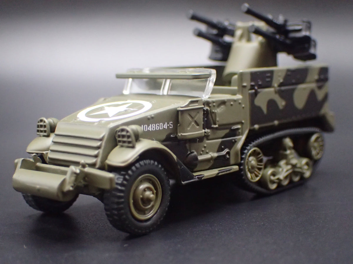 WWII M16 HALF-TRACK ARMY MILITARY RARE 1:87 SCALE COLLECTIBLE DIECAST MODEL