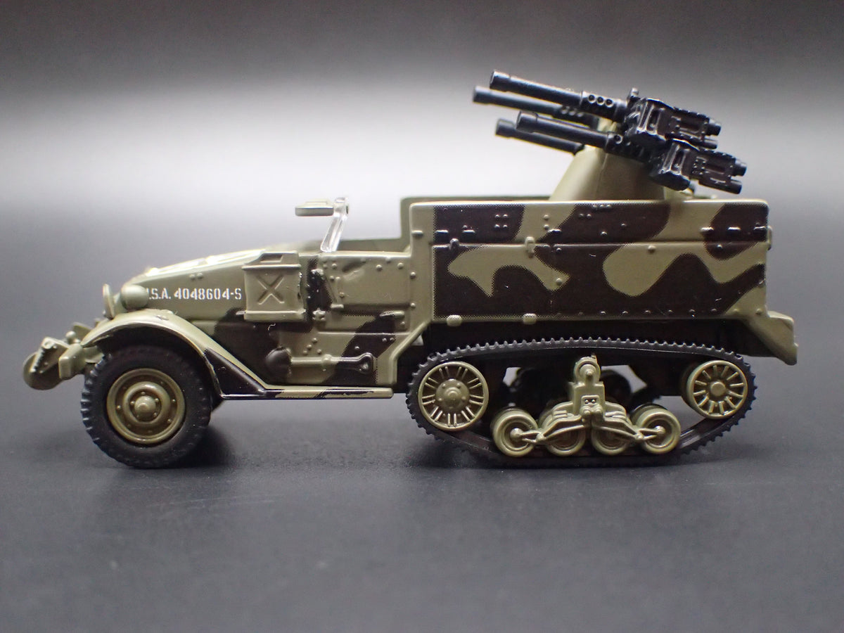 WWII M16 HALF-TRACK ARMY MILITARY RARE 1:87 SCALE COLLECTIBLE DIECAST MODEL