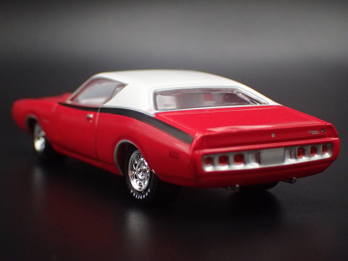 1971 71 DODGE CHARGER SUPER BEE RED 1:64 SCALE DIORAMA DIECAST MODEL CAR