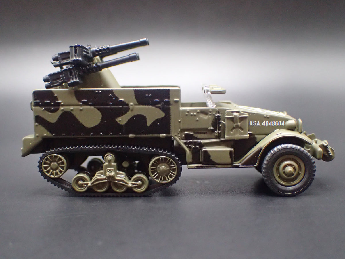 WWII M16 HALF-TRACK ARMY MILITARY RARE 1:87 SCALE COLLECTIBLE DIECAST MODEL