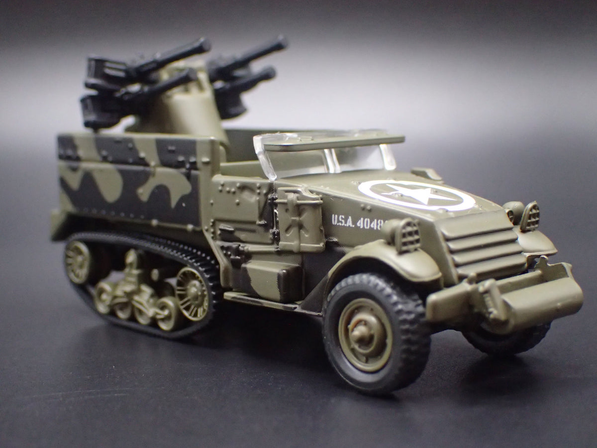 WWII M16 HALF-TRACK ARMY MILITARY RARE 1:87 SCALE COLLECTIBLE DIECAST MODEL