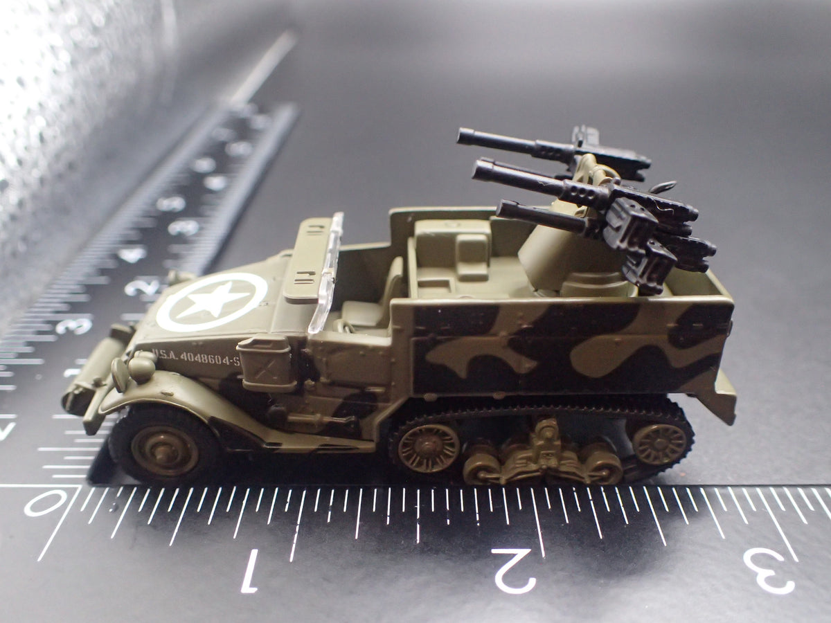 WWII M16 HALF-TRACK ARMY MILITARY RARE 1:87 SCALE COLLECTIBLE DIECAST MODEL