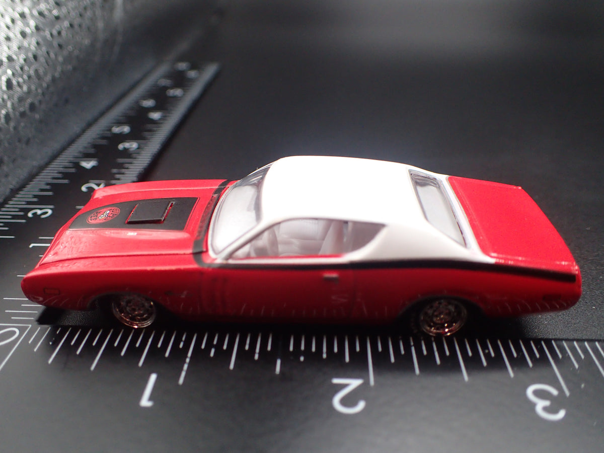 1971 71 DODGE CHARGER SUPER BEE RED 1:64 SCALE DIORAMA DIECAST MODEL CAR