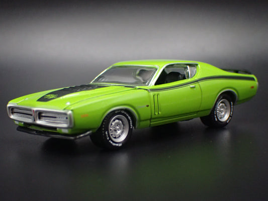 1971 71 DODGE CHARGER RT GREEN 1:64 SCALE COLLECTIBLE DIECAST MODEL CAR