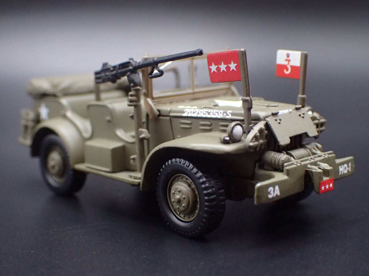 WWII DODGE WC57 COMMAND CAR ARMY MILITARY 1:64 SCALE DIECAST MODEL CAR