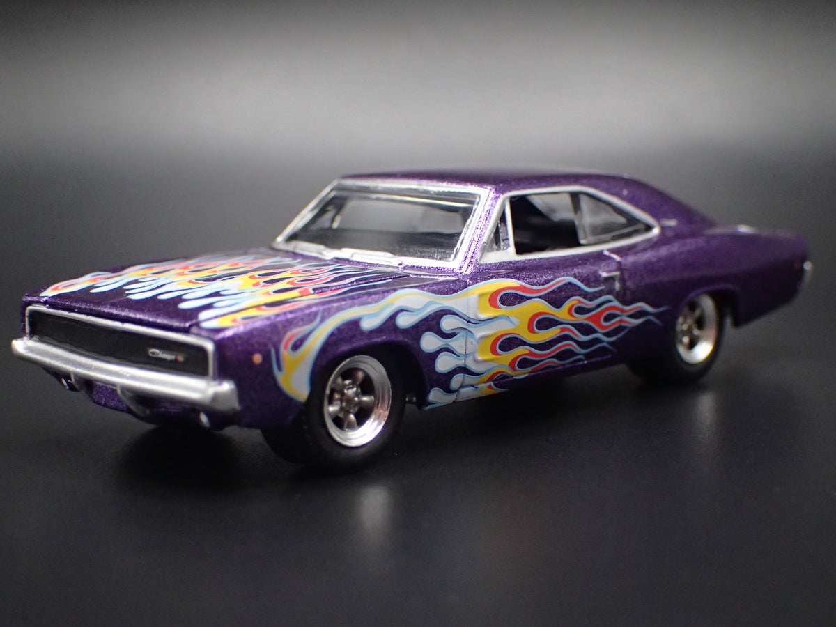 1968 DODGE CHARGER PURPLE 1:64 SCALE COLLECTIBLE DIECAST MODEL CAR