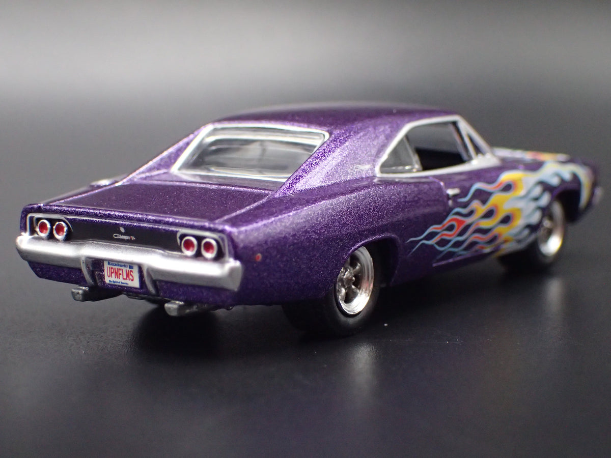 1968 DODGE CHARGER PURPLE 1:64 SCALE COLLECTIBLE DIECAST MODEL CAR