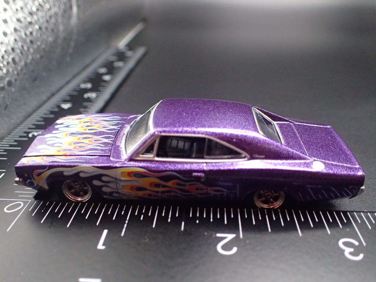 1968 DODGE CHARGER PURPLE 1:64 SCALE COLLECTIBLE DIECAST MODEL CAR