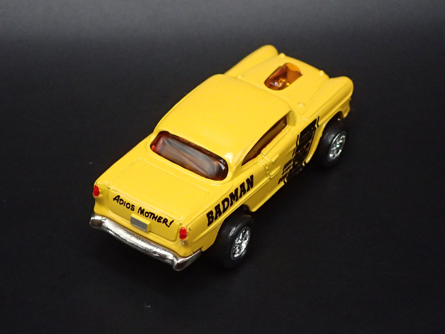 1955 55 CHEVY CHEVROLET BEL AIR BAD MAN 1:64 SCALE DIORAMA DIECAST MODEL CAR