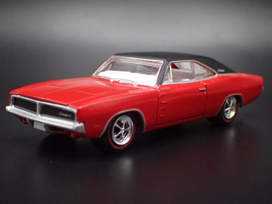 1969 69 DODGE CHARGER RED 1:64 SCALE COLLECTIBLE DIORAMA DIECAST MODEL CAR