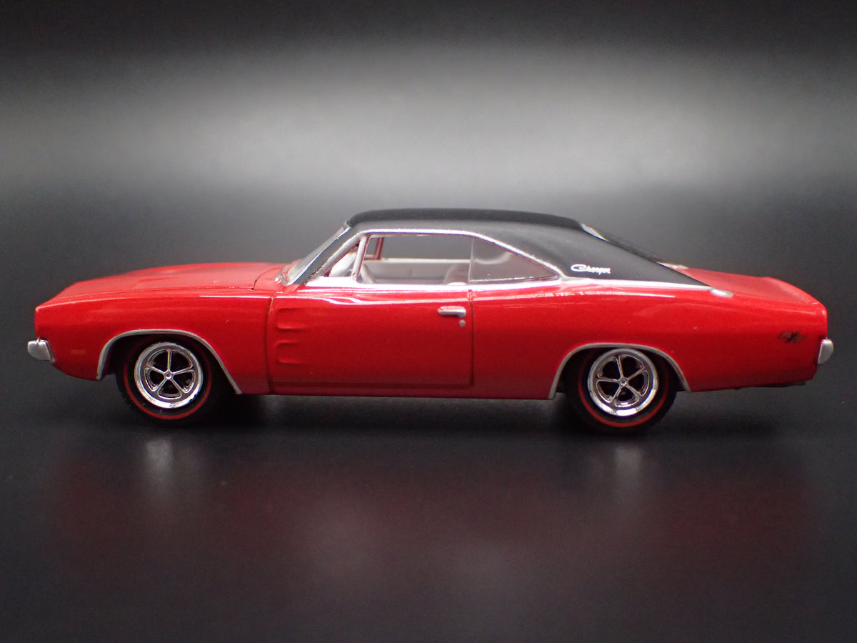 1969 69 DODGE CHARGER RED 1:64 SCALE COLLECTIBLE DIORAMA DIECAST MODEL CAR
