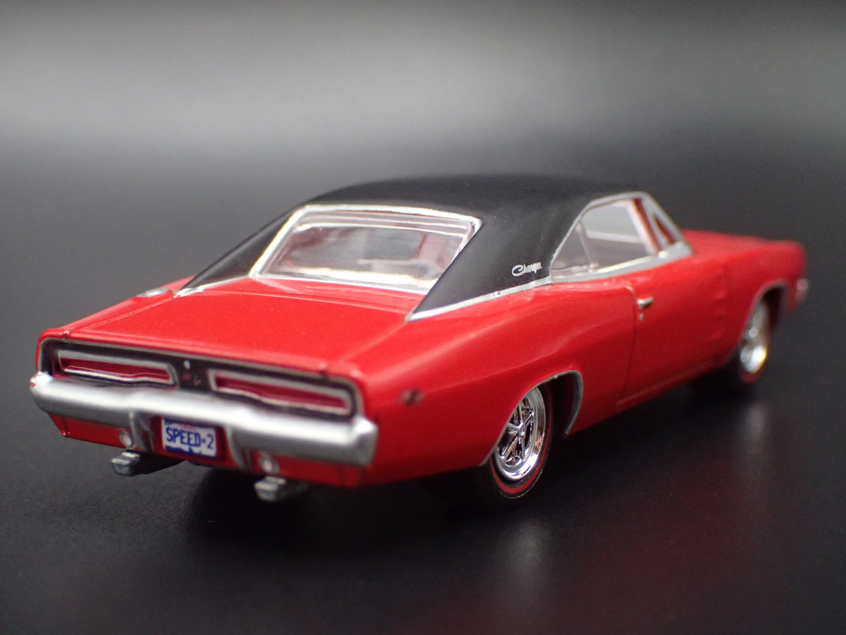 1969 69 DODGE CHARGER RED 1:64 SCALE COLLECTIBLE DIORAMA DIECAST MODEL CAR