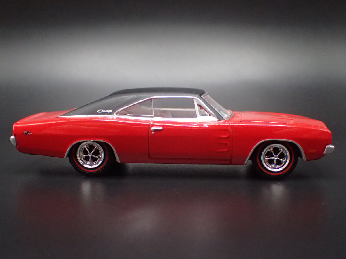 1969 69 DODGE CHARGER RED 1:64 SCALE COLLECTIBLE DIORAMA DIECAST MODEL CAR