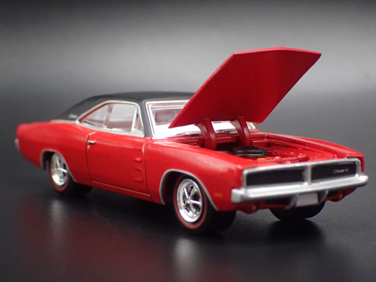 1969 69 DODGE CHARGER RED 1:64 SCALE COLLECTIBLE DIORAMA DIECAST MODEL CAR