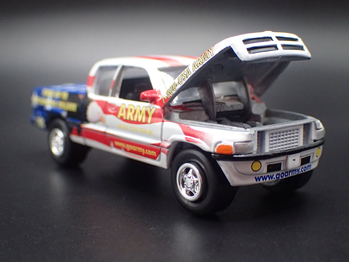 1994-2001 DODGE RAM 1500 PICKUP TRUCK US ARMY 1/64 SCALE DIECAST MODEL CAR