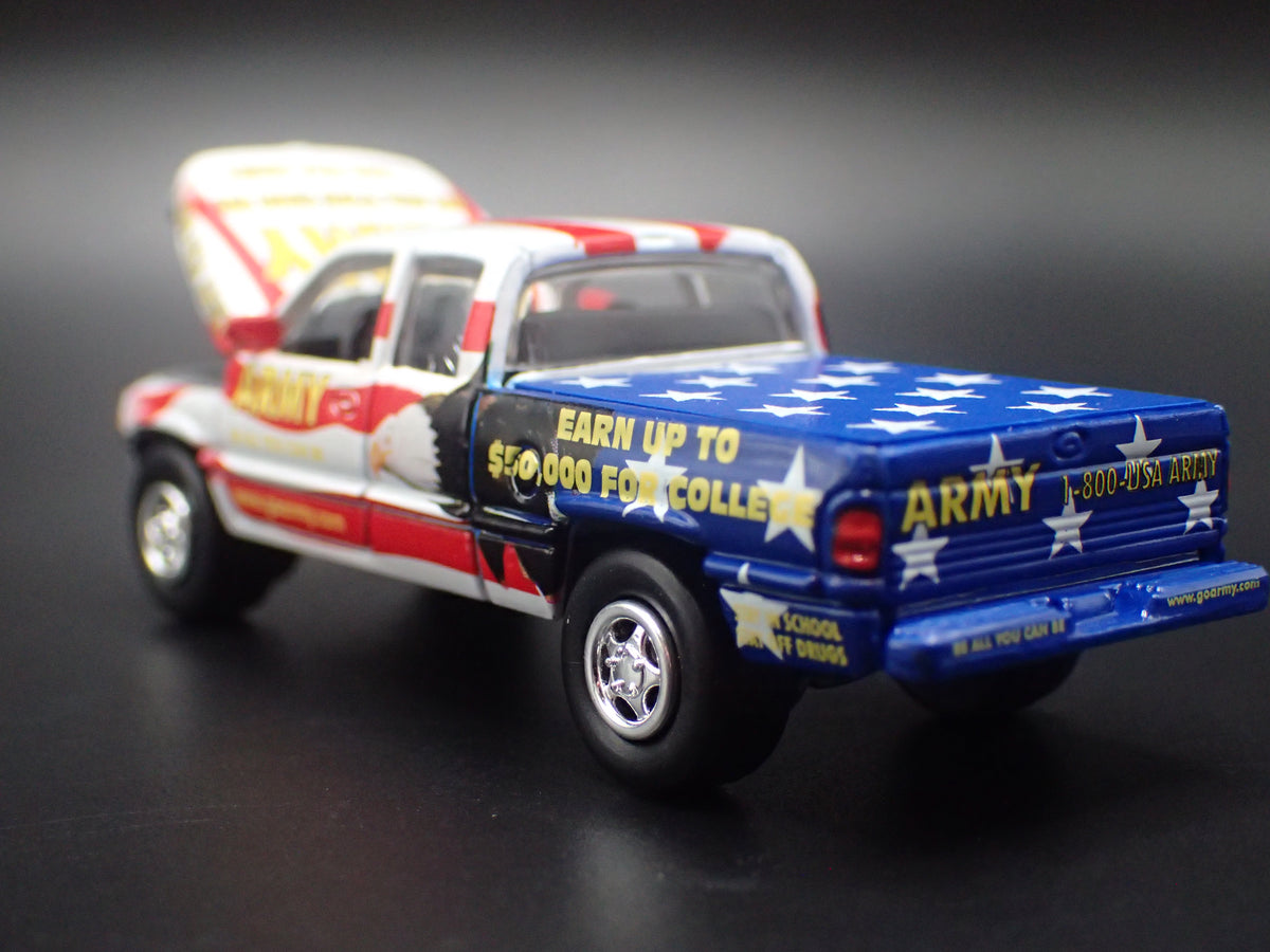 1994-2001 DODGE RAM 1500 PICKUP TRUCK US ARMY 1/64 SCALE DIECAST MODEL CAR