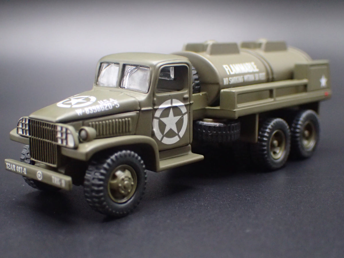 WWII CCKW 6X6 GASOLINE TANKER TRUCK 1:87 COLLECTIBLE DIORAMA DIECAST MODEL CAR