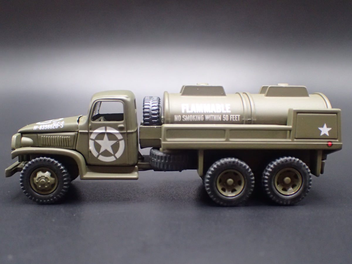 WWII CCKW 6X6 GASOLINE TANKER TRUCK 1:87 COLLECTIBLE DIORAMA DIECAST MODEL CAR