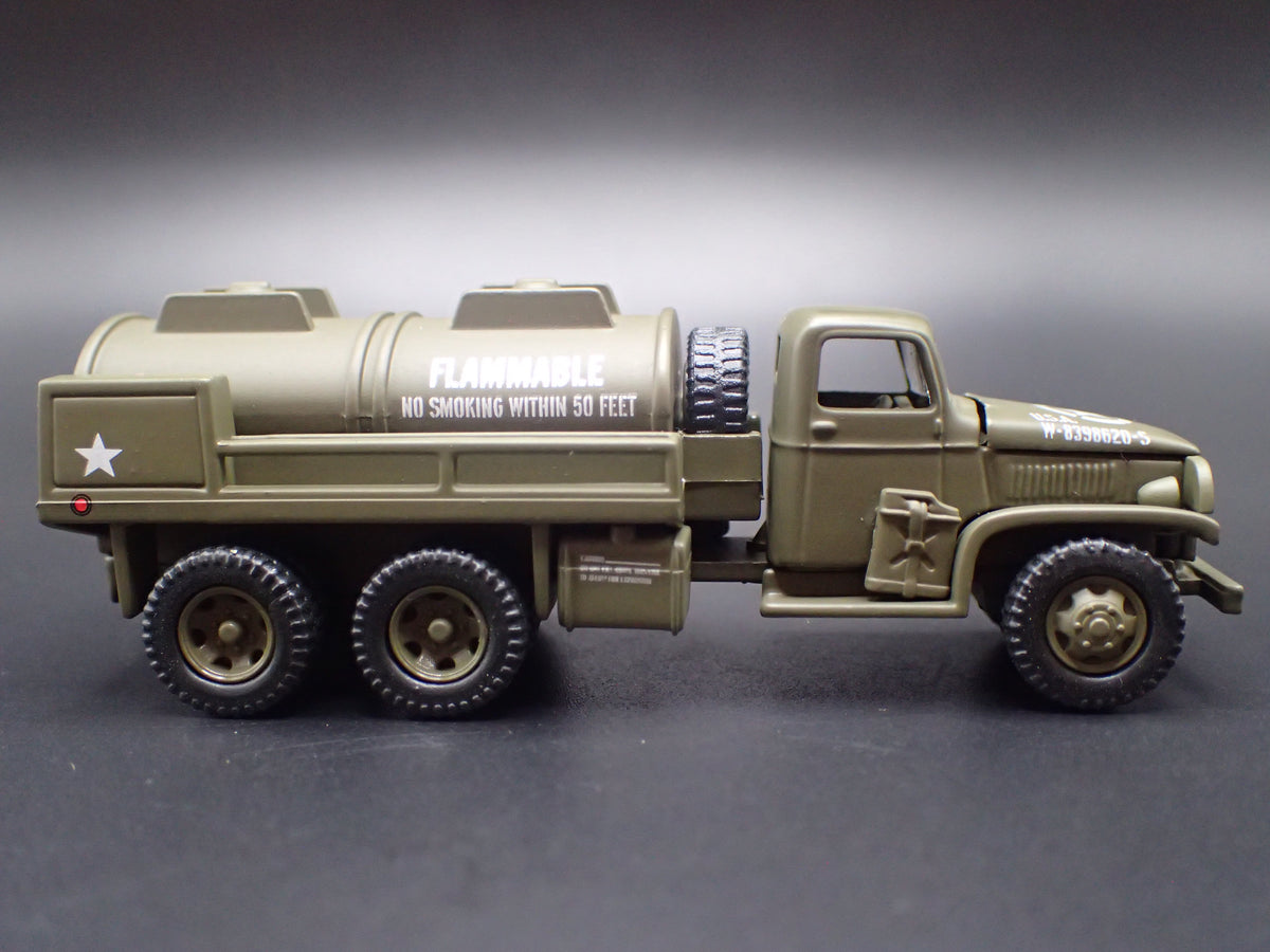 WWII CCKW 6X6 GASOLINE TANKER TRUCK 1:87 COLLECTIBLE DIORAMA DIECAST MODEL CAR