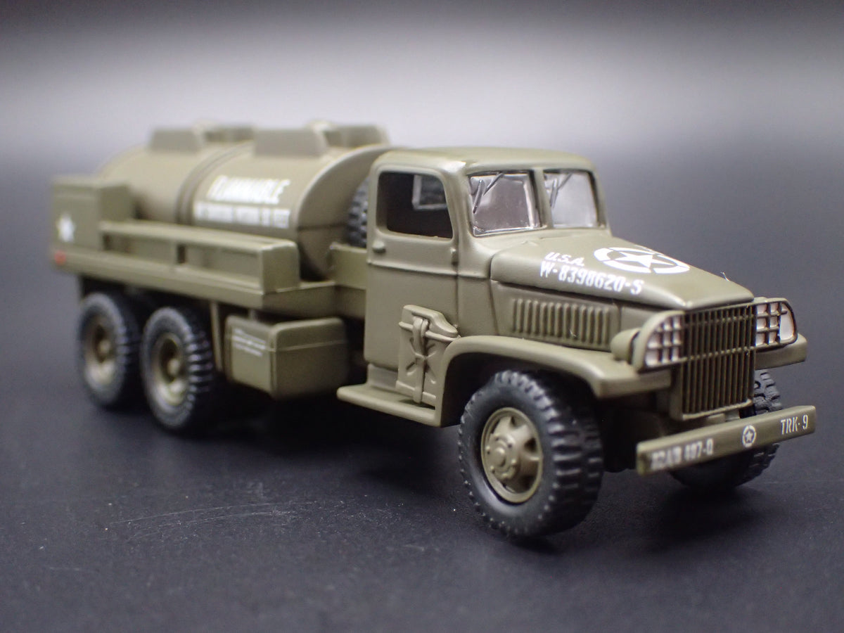 WWII CCKW 6X6 GASOLINE TANKER TRUCK 1:87 COLLECTIBLE DIORAMA DIECAST MODEL CAR