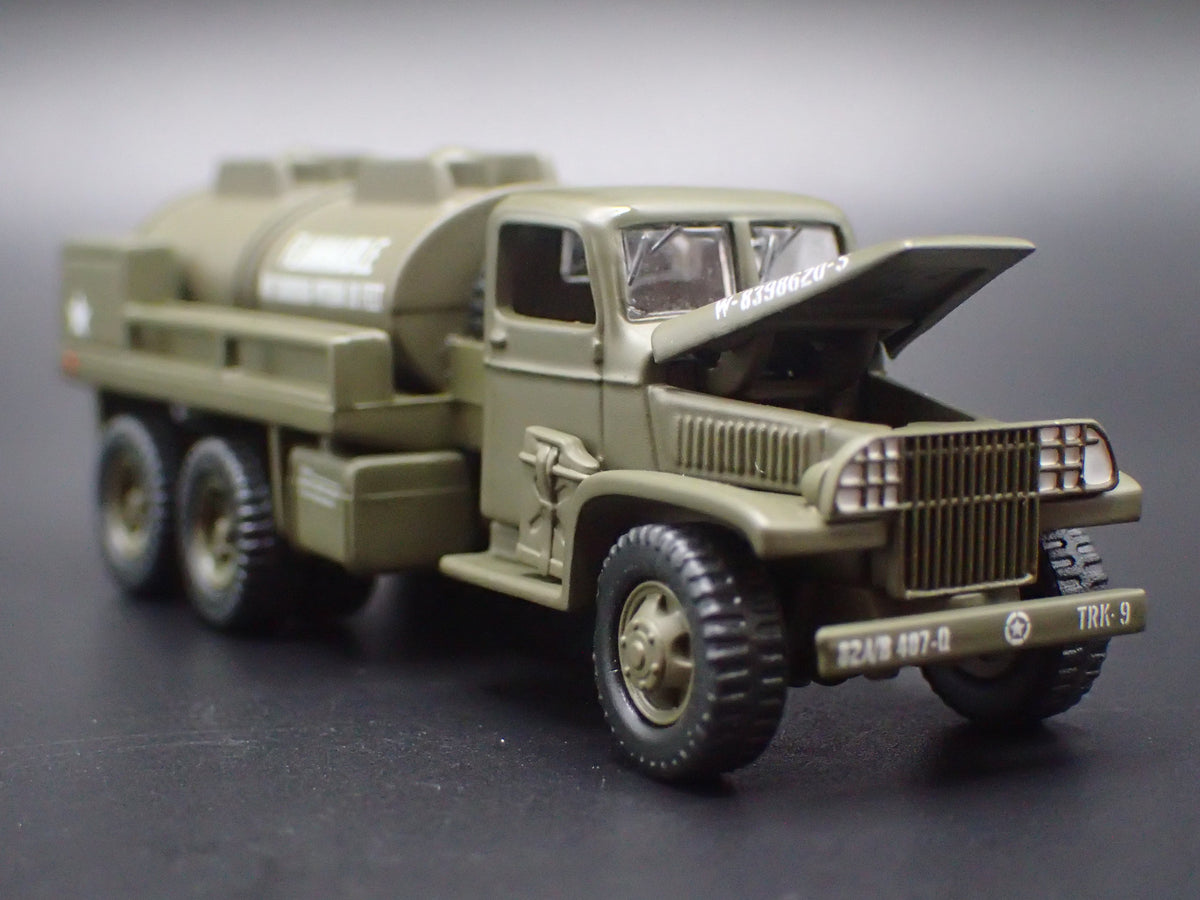 WWII CCKW 6X6 GASOLINE TANKER TRUCK 1:87 COLLECTIBLE DIORAMA DIECAST MODEL CAR