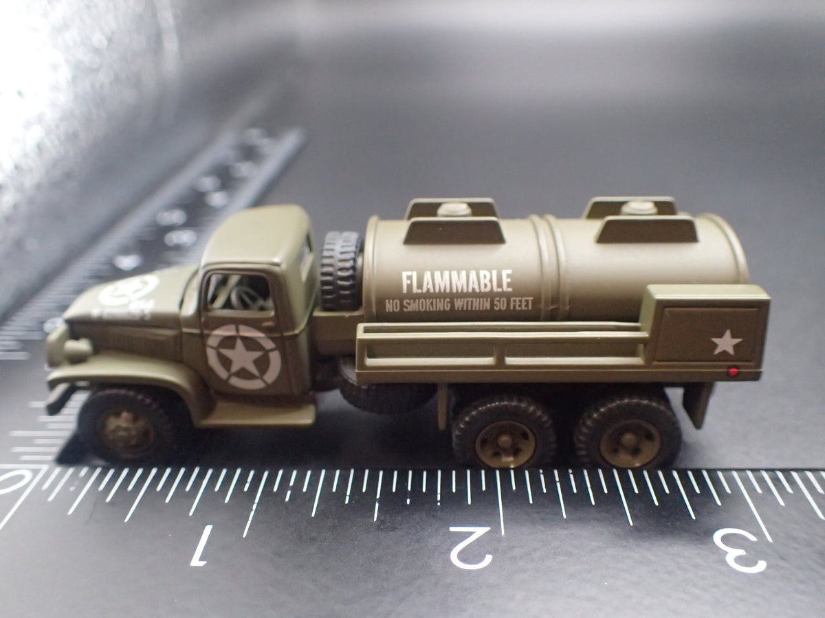 WWII CCKW 6X6 GASOLINE TANKER TRUCK 1:87 COLLECTIBLE DIORAMA DIECAST MODEL CAR