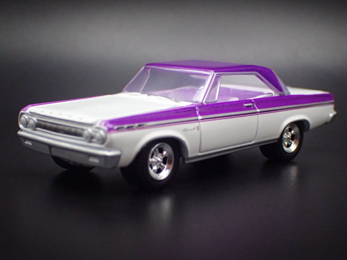 1965 65 DODGE CORONET WHITE 1/64 SCALE COLLECTIBLE DIECAST MODEL CAR