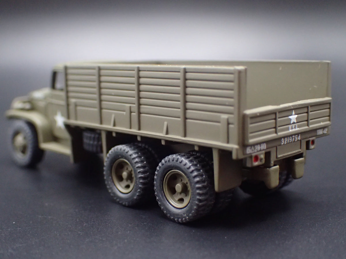 WWII GMC CCKW 2.5 TON 6X6 TRUCK MILITARY RARE 1:87 SCALE DIORAMA DIECAST MODEL CAR