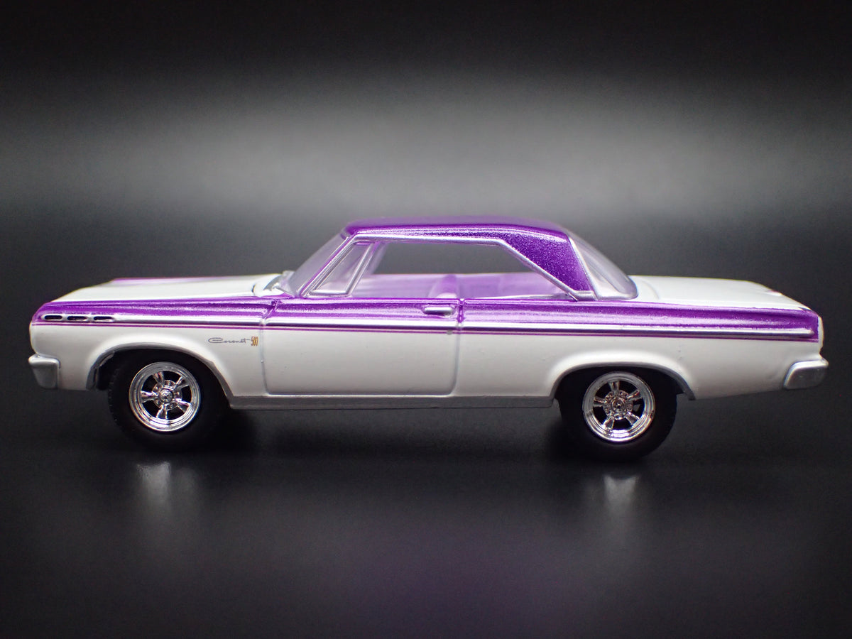 1965 65 DODGE CORONET WHITE 1/64 SCALE COLLECTIBLE DIECAST MODEL CAR