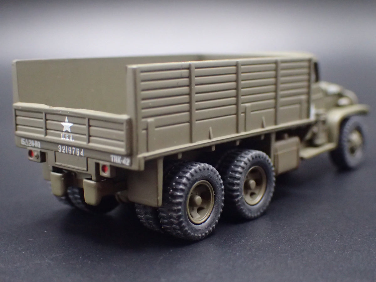 WWII GMC CCKW 2.5 TON 6X6 TRUCK MILITARY RARE 1:87 SCALE DIORAMA DIECAST MODEL CAR