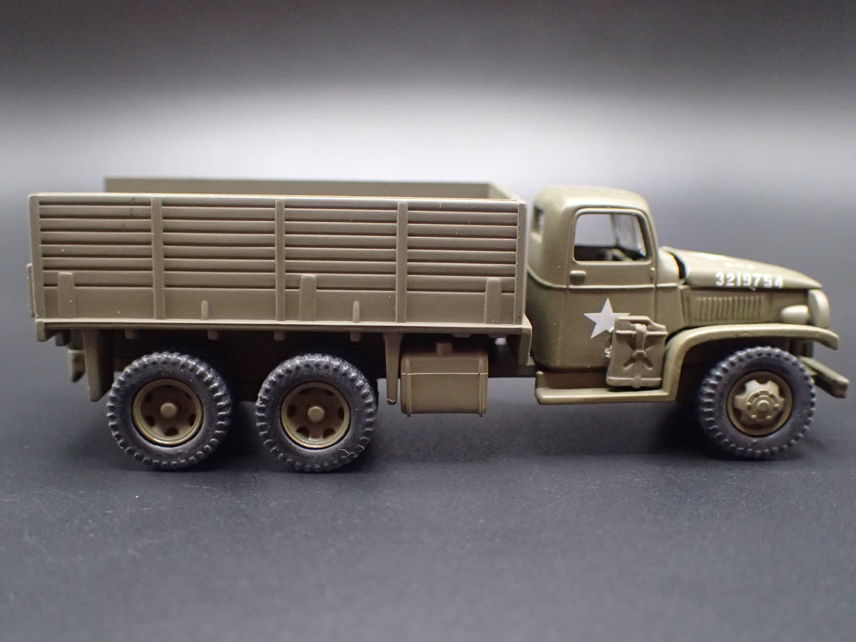 WWII GMC CCKW 2.5 TON 6X6 TRUCK MILITARY RARE 1:87 SCALE DIORAMA DIECAST MODEL CAR